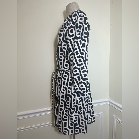 Zara geometric print linen blend - Picture 3 of 8